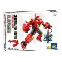 Kazi KY8075 8075 non  CHIẾN BINH UNG THƯ bộ đồ chơi xếp lắp ráp ghép mô hình Transformers CONSTELLATION FIGHTER CANCER Robot Đại Chiến Người Máy Biến Hình 436 khối