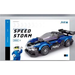 KUYU MOXING 3003 non  4 XE ĐUA bộ đồ chơi xếp lắp ráp ghép mô hình Racers SPEED STORM Đua Tốc Độ