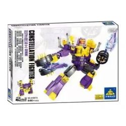 Kazi KY8074 8074 non  MÁY BAY CHIẾN ĐẤU SONG TỬ bộ đồ chơi xếp lắp ráp ghép mô hình Transformers CONSTELLATION FIGHTER GEMINI Robot Đại Chiến Người Máy Biến Hình 446 khối
