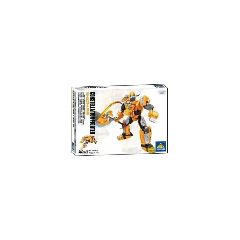 Kazi KY8073 8073 non Lego VÕ SĨ KIM NGƯU bộ đồ chơi xếp lắp ráp ghép mô hình Transformers CONSTELLATION FIGHTER TAURUS Robot Đại Chiến Người Máy Biến Hình 452 khối
