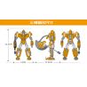 Kazi KY8073 8073 non  VÕ SĨ KIM NGƯU bộ đồ chơi xếp lắp ráp ghép mô hình Transformers CONSTELLATION FIGHTER TAURUS Robot Đại Chiến Người Máy Biến Hình 452 khối