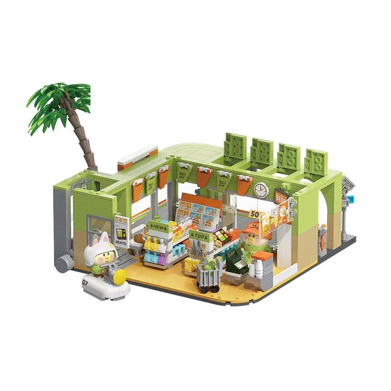 TOP TOY TC2006 2006 non  LITTLE PARROT BEBE PLAY MALL TẦNG 1 CỬA HÀNG TIỆN LỢI bộ đồ chơi xếp lắp ráp ghép mô hình Movie & Game Phim Và Trò Chơi