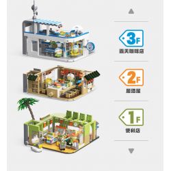 TOP TOY TC2006 2006 non  LITTLE PARROT BEBE PLAY MALL TẦNG 1 CỬA HÀNG TIỆN LỢI bộ đồ chơi xếp lắp ráp ghép mô hình Movie & Game Phim Và Trò Chơi