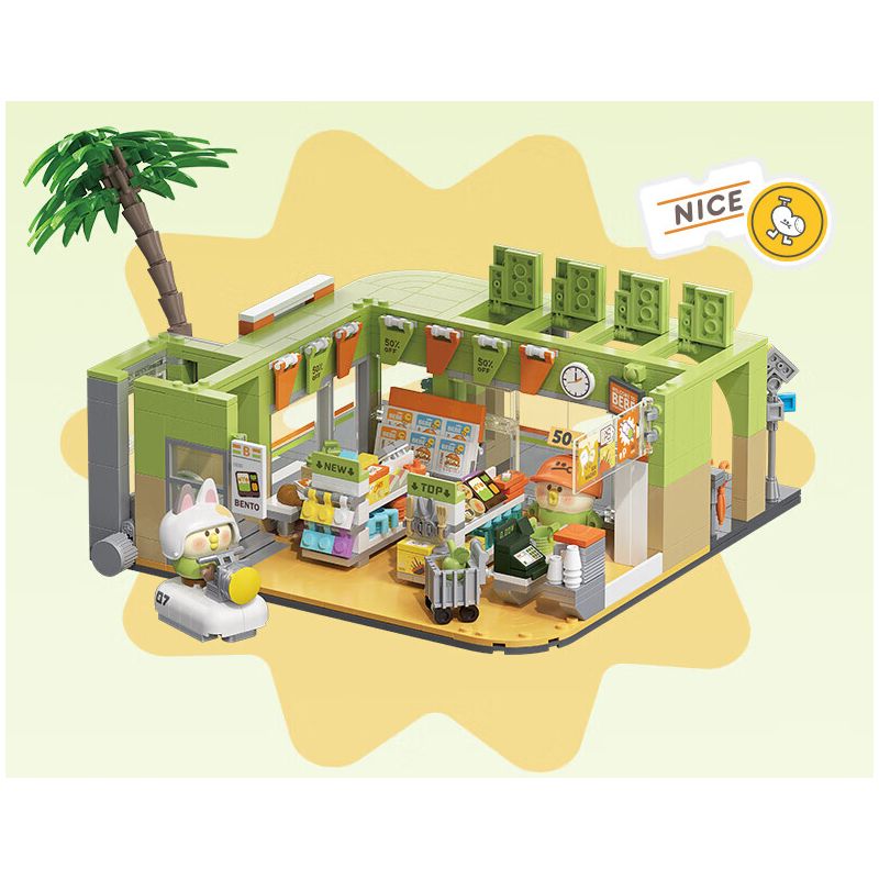 TOP TOY TC2006 2006 non  LITTLE PARROT BEBE PLAY MALL TẦNG 1 CỬA HÀNG TIỆN LỢI bộ đồ chơi xếp lắp ráp ghép mô hình Movie & Game Phim Và Trò Chơi