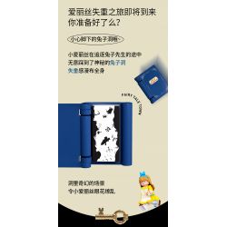 SEMBO 506171 non  ALICE KHÔNG TRỌNG LƯỢNG IN WONDERLAND bộ đồ chơi xếp lắp ráp ghép mô hình Disney Princess FAIRY TALE BOOK ALICE WONDERLAND Công Chúa 635 khối