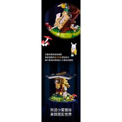 SEMBO 506171 non  ALICE KHÔNG TRỌNG LƯỢNG IN WONDERLAND bộ đồ chơi xếp lắp ráp ghép mô hình Disney Princess FAIRY TALE BOOK ALICE WONDERLAND Công Chúa 635 khối