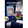 SEMBO 506171 non  ALICE KHÔNG TRỌNG LƯỢNG IN WONDERLAND bộ đồ chơi xếp lắp ráp ghép mô hình Disney Princess FAIRY TALE BOOK ALICE WONDERLAND Công Chúa 635 khối
