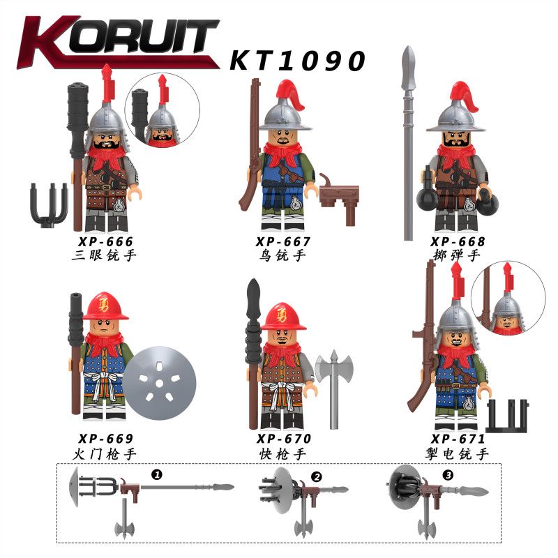 KORUIT KT1090 1090 XP non Lego TRẠI MÁY CHẾT bộ đồ chơi xếp lắp ráp ghép mô hình Collectable Minifigures Búp Bê Sưu Tầm
