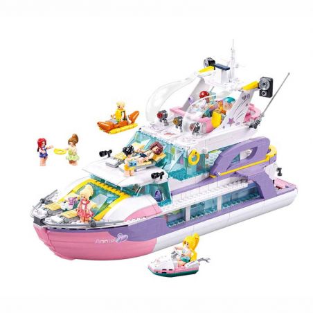 SLUBAN M38-B1167 B1167 1167 M38B1167 38-B1167 non  GIẤC MƠ HỒNG BỮA TIỆC DU THUYỀN BÓNG bộ đồ chơi xếp lắp ráp ghép mô hình Girl PROM TACHT Con Gái 1108 khối