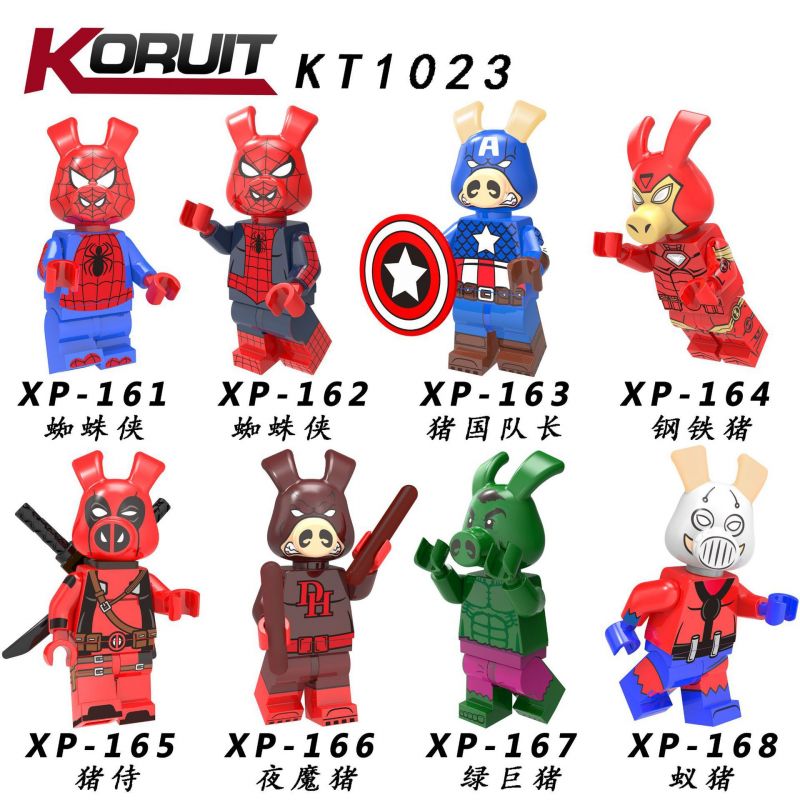 KORUIT KT1023 1023 XP non Lego HÀNG TRĂM NGƯỜI 8 LINH bộ đồ chơi xếp lắp ráp ghép mô hình Super Heroes Siêu Nhân Anh Hùng
