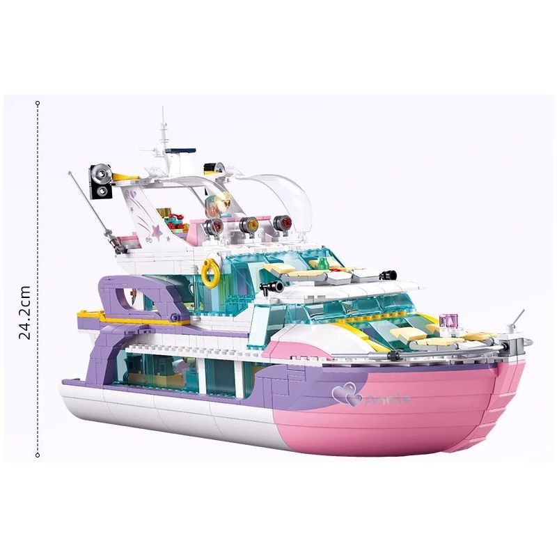 SLUBAN M38-B1167 B1167 1167 M38B1167 38-B1167 non  GIẤC MƠ HỒNG BỮA TIỆC DU THUYỀN BÓNG bộ đồ chơi xếp lắp ráp ghép mô hình Girl PROM TACHT Con Gái 1108 khối