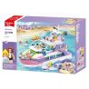 SLUBAN M38-B1167 B1167 1167 M38B1167 38-B1167 non  GIẤC MƠ HỒNG BỮA TIỆC DU THUYỀN BÓNG bộ đồ chơi xếp lắp ráp ghép mô hình Girl PROM TACHT Con Gái 1108 khối