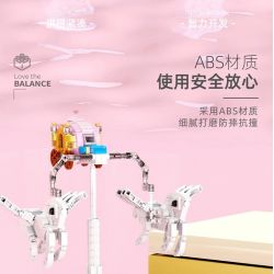 QIZHILE 93001 non  XE CÂN BẰNG BÍ NGÔ bộ đồ chơi xếp lắp ráp ghép mô hình PUMPKIN CARRIAGE