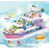 SLUBAN M38-B1167 B1167 1167 M38B1167 38-B1167 non  GIẤC MƠ HỒNG BỮA TIỆC DU THUYỀN BÓNG bộ đồ chơi xếp lắp ráp ghép mô hình Girl PROM TACHT Con Gái 1108 khối