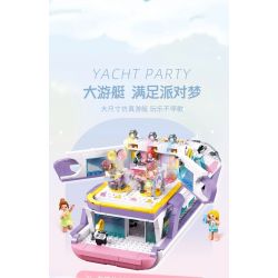 SLUBAN M38-B1167 B1167 1167 M38B1167 38-B1167 non  GIẤC MƠ HỒNG BỮA TIỆC DU THUYỀN BÓNG bộ đồ chơi xếp lắp ráp ghép mô hình Girl PROM TACHT Con Gái 1108 khối