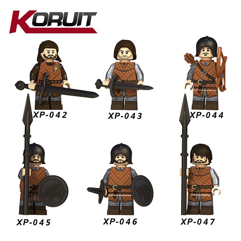 KORUIT XP non Lego TRÒ CHƠI THRONES. bộ đồ chơi xếp lắp ráp ghép mô hình Collectable Minifigures Búp Bê Sưu Tầm