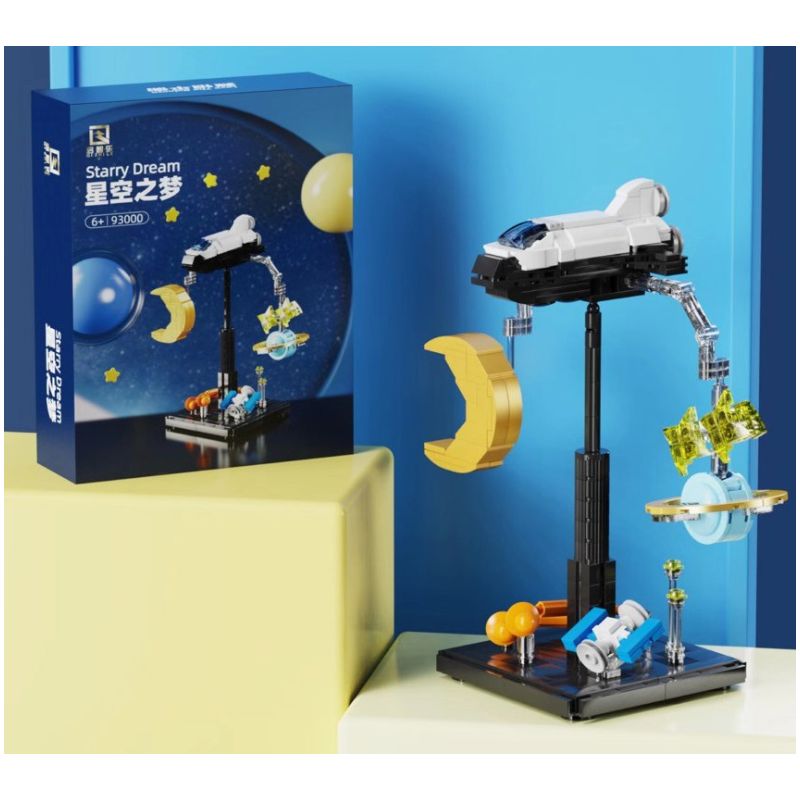 QIZHILE 93000 non  CÂN BẰNG GIẤC MƠ ĐẦY SAO bộ đồ chơi xếp lắp ráp ghép mô hình STARRY DREAM