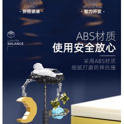 QIZHILE 93000 non  CÂN BẰNG GIẤC MƠ ĐẦY SAO bộ đồ chơi xếp lắp ráp ghép mô hình STARRY DREAM