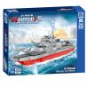 ZHEGAO QL2122 2122 non  055 KHU TRỤC HẠM bộ đồ chơi xếp lắp ráp ghép mô hình Military Army WARSHIPS FIGHTING PIONEER 055 DESTROYER Quân Sự Bộ Đội 530 khối