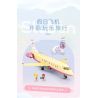 SLUBAN M38-B1166 B1166 1166 M38B1166 38-B1166 non  GIẤC MƠ HỒNG BẮT ĐẦU HÀNH TRÌNH KỲ NGHỈ TRÊN MÁY BAY bộ đồ chơi xếp lắp ráp ghép mô hình Girl HOLIDAY PLANE Con Gái 384 khối