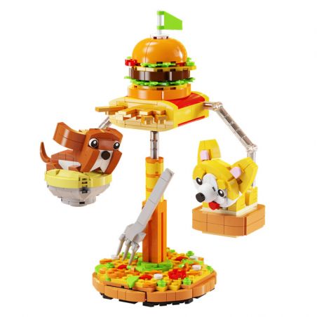 QIZHILE 93004 non  CÂN BẰNG THIÊN ĐƯỜNG CARB bộ đồ chơi xếp lắp ráp ghép mô hình HAPPY CARB