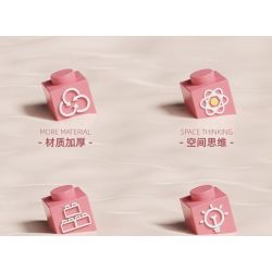 QIZHILE 93004 non  CÂN BẰNG THIÊN ĐƯỜNG CARB bộ đồ chơi xếp lắp ráp ghép mô hình HAPPY CARB