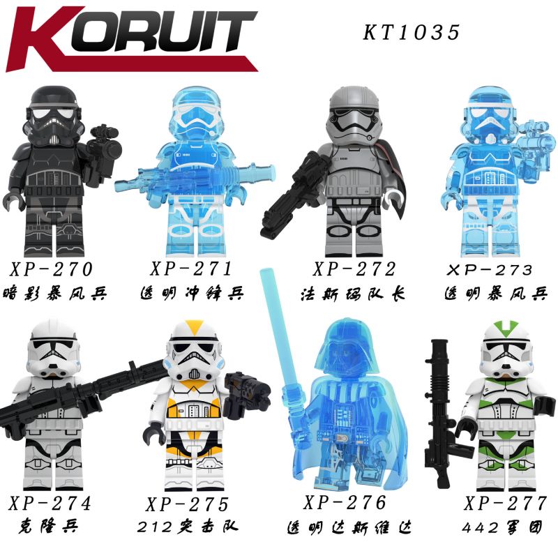 KORUIT KT1035 1035 XP non Lego HÀNG TRĂM NGƯỜI 8 CHIẾN TRANH GIỮA CÁC VÌ SAO bộ đồ chơi xếp lắp ráp ghép mô hình Star Wars