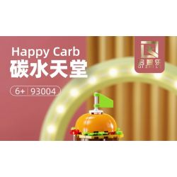 QIZHILE 93004 non  CÂN BẰNG THIÊN ĐƯỜNG CARB bộ đồ chơi xếp lắp ráp ghép mô hình HAPPY CARB