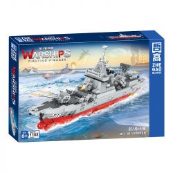 ZHEGAO QL2117 2117 non  055 KHU TRỤC HẠM bộ đồ chơi xếp lắp ráp ghép mô hình Military Army WARSHIPS FIGHTING PIONEER 055 DESTROYER Quân Sự Bộ Đội 1102 khối