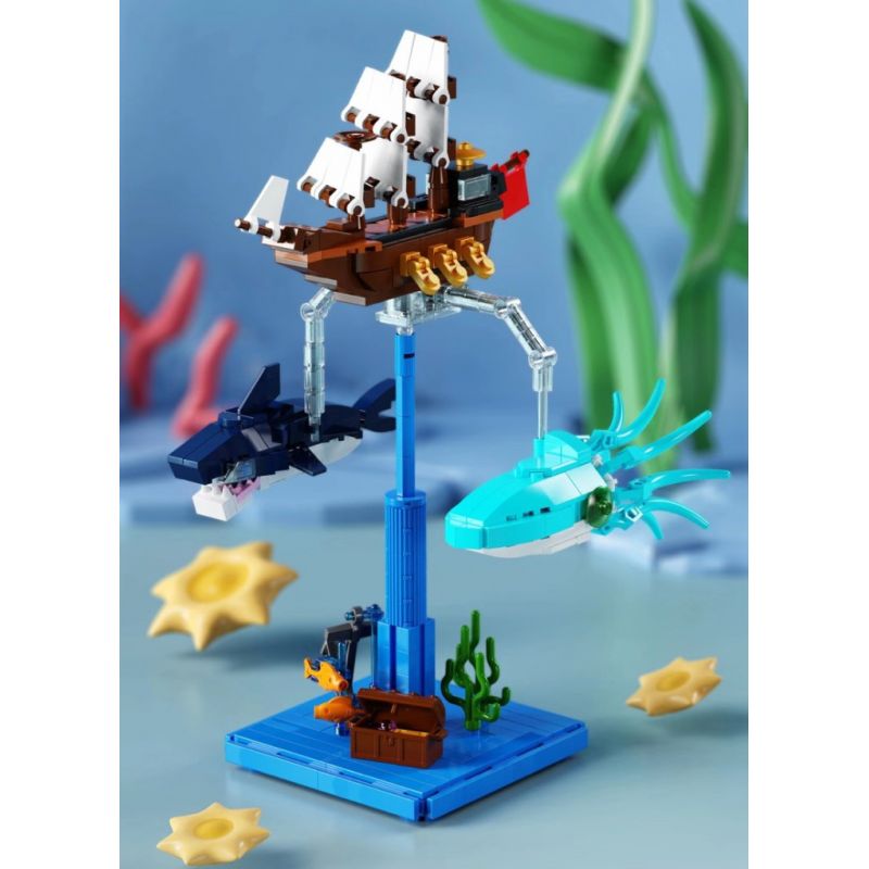 QIZHILE 93002 non Lego CÂN BẰNG HÀNH TRÌNH GIẢ TƯỞNG bộ đồ chơi xếp lắp ráp ghép mô hình FANTASY JOURNEY