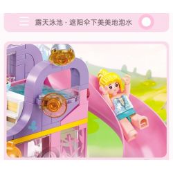 SLUBAN M38-B1165 B1165 1165 M38B1165 38-B1165 non  GIẤC MƠ HỒNG BỮA TIỆC CẮM TRẠI TRÊN XE BUÝT BUNNY bộ đồ chơi xếp lắp ráp ghép mô hình Girl BUS CONCERT Con Gái 412 khối