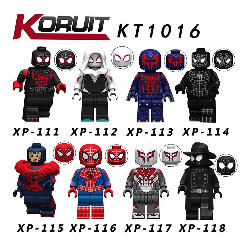 KORUIT KT1016 1016 XP non Lego HÀNG TRĂM NGƯỜI 8 NHỆN bộ đồ chơi xếp lắp ráp ghép mô hình Super Heroes Siêu Nhân Anh Hùng