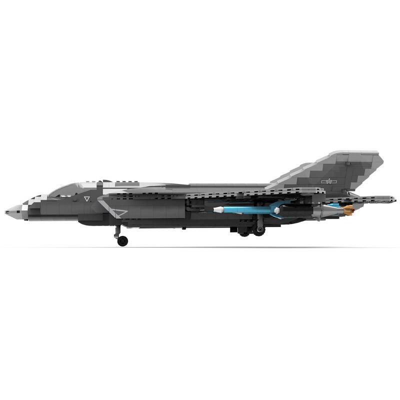 ZHEGAO QJ5072 5072 non  MÁY BAY CHIẾN ĐẤU J-31 bộ đồ chơi xếp lắp ráp ghép mô hình Military Army CHINESE FIGHTER Quân Sự Bộ Đội 1586 khối