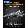 ZHEGAO QJ5072 5072 non  MÁY BAY CHIẾN ĐẤU J-31 bộ đồ chơi xếp lắp ráp ghép mô hình Military Army CHINESE FIGHTER Quân Sự Bộ Đội 1586 khối