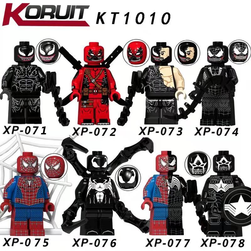 KORUIT KT1010 1010 XP non Lego HÀNG TRĂM NGƯỜI 8 SIÊU ANH HÙNG bộ đồ chơi xếp lắp ráp ghép mô hình Super Heroes Siêu Nhân Anh Hùng