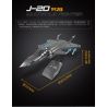 ZHEGAO QJ5071 5071 non  MÁY BAY CHIẾN ĐẤU J-20 bộ đồ chơi xếp lắp ráp ghép mô hình Military Army CHINESE FIGHTER Quân Sự Bộ Đội 1621 khối