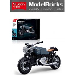 SLUBAN M38-B1134 B1134 1134 M38B1134 38-B1134 non  XE MÁY BMW RNINEMS tỷ lệ 1:12 bộ đồ chơi xếp lắp ráp ghép mô hình Racers BMW R NINET Đua Tốc Độ 191 khối