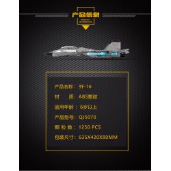 ZHEGAO QJ5070 5070 non  MÁY BAY CHIẾN ĐẤU J-16 bộ đồ chơi xếp lắp ráp ghép mô hình Military Army CHINESE FIGHTER Quân Sự Bộ Đội 1250 khối