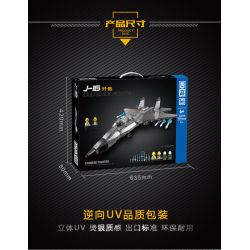 ZHEGAO QJ5070 5070 non  MÁY BAY CHIẾN ĐẤU J-16 bộ đồ chơi xếp lắp ráp ghép mô hình Military Army CHINESE FIGHTER Quân Sự Bộ Đội 1250 khối