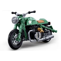 SLUBAN M38-B1133 B1133 1133 M38B1133 38-B1133 non  XE MÁY BMW R75MS tỷ lệ 1:12 bộ đồ chơi xếp lắp ráp ghép mô hình Racers Đua Tốc Độ 215 khối