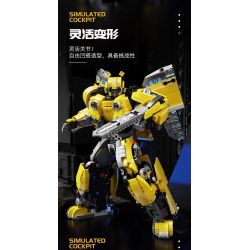 拓乐 6007 non  CON ONG bộ đồ chơi xếp lắp ráp ghép mô hình Transformers DEFENDER JUSTICE Robot Đại Chiến Người Máy Biến Hình 1932 khối