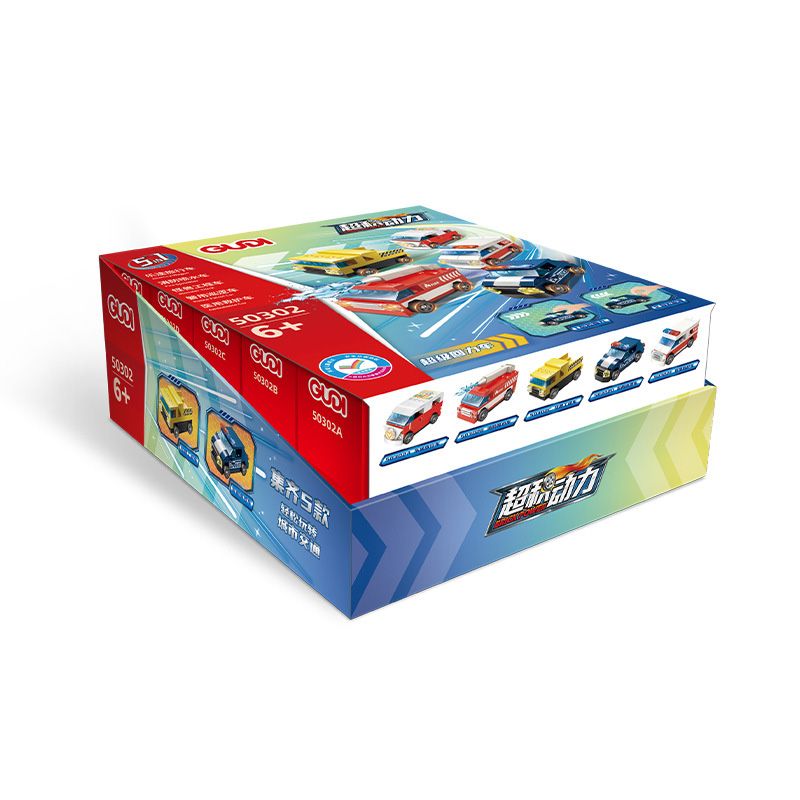 GUDI 50302 non  5 LOẠI PHƯƠNG TIỆN GIAO THÔNG ĐÔ THỊ TOA XE LÔ TÔ VÒI PHUN NƯỚC CHỮA CHÁY KỸ THUẬT QUÁI VẬT TUẦN TRA CỦA CẢNH SÁT CỨU THƯƠNG bộ đồ chơi xếp lắp ráp ghép mô hình