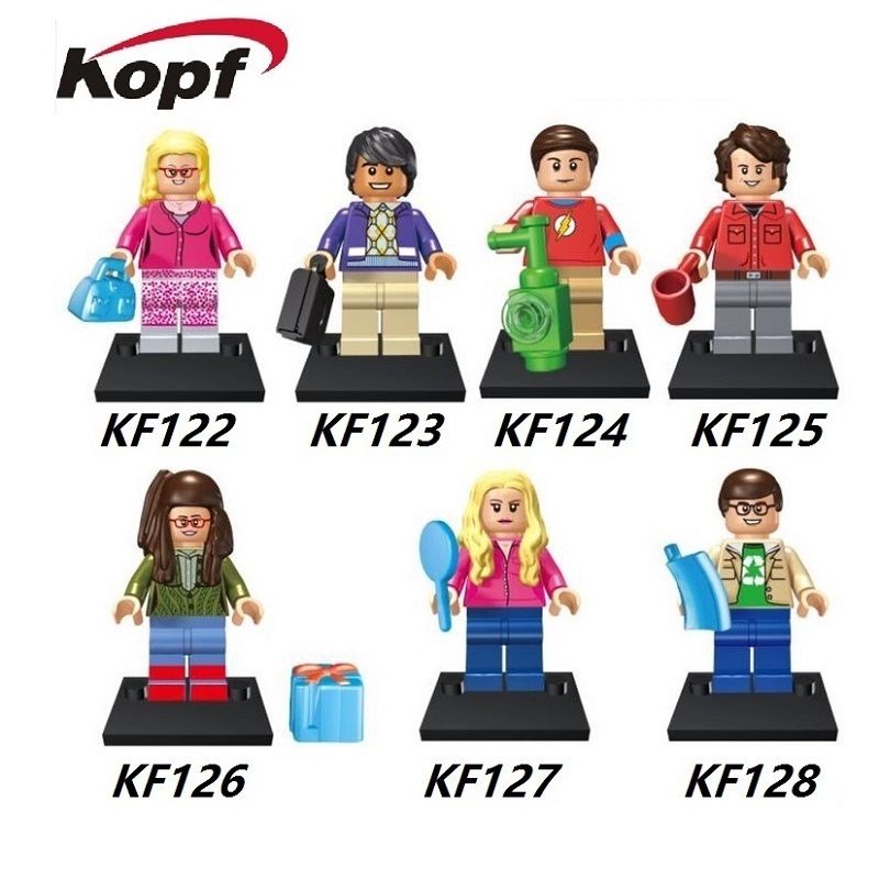 KOPF KF1025 1025 KF122 KF123 KF124 KF125 KF126 KF127 KF128 non Lego LÝ THUYẾT BIG BANG bộ đồ chơi xếp lắp ráp ghép mô hình Movie & Game THE BIG BANG THEORY Phim Và Trò Chơi