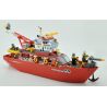 QMAN ENLIGHTEN KEEPPLEY 909 non  TÀU CỨU HỎA LỚN TRÊN BIỂN bộ đồ chơi xếp lắp ráp ghép mô hình City FIRE RESCUE MULTI-FUNCTION SHIP Thành Phố 359 khối