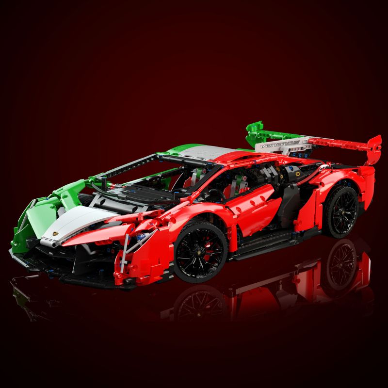 K BOX 10222 10222B 10522 ZAPE 10532 non  LAMBORGINI VENENO tỷ lệ 1:8 bộ đồ chơi xếp lắp ráp ghép mô hình LAMBORGHINI VENENO 3611 khối