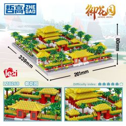FUN IMAGINATION LZ8243 8243 ZHEGAO LZ8268 8268 non  KHU VƯỜN HOÀNG GIA bộ đồ chơi xếp lắp ráp ghép mô hình Buildings IMPERIAL GARDEN 3334 khối