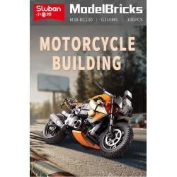 SLUBAN M38-B1130 B1130 1130 M38B1130 38-B1130 non  XE MÁY BMW G310MS tỷ lệ 1:12 bộ đồ chơi xếp lắp ráp ghép mô hình Racers Đua Tốc Độ 196 khối