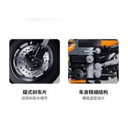 SLUBAN M38-B1130 B1130 1130 M38B1130 38-B1130 non  XE MÁY BMW G310MS tỷ lệ 1:12 bộ đồ chơi xếp lắp ráp ghép mô hình Racers Đua Tốc Độ 196 khối