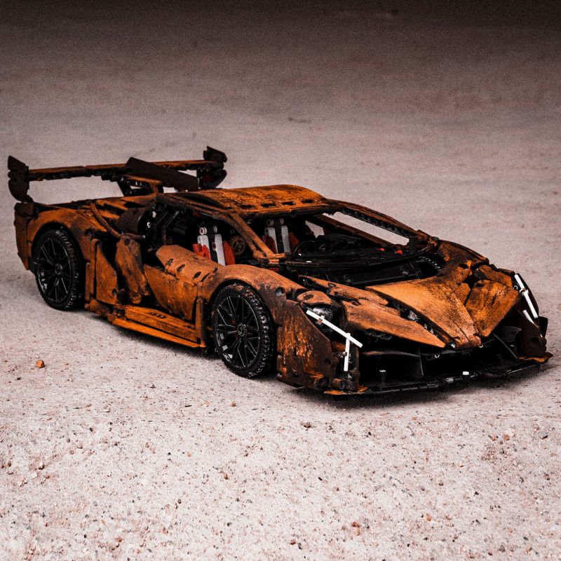 K BOX 10222 10222B 10522 ZAPE 10532 non  LAMBORGINI VENENO tỷ lệ 1:8 bộ đồ chơi xếp lắp ráp ghép mô hình LAMBORGHINI VENENO 3611 khối