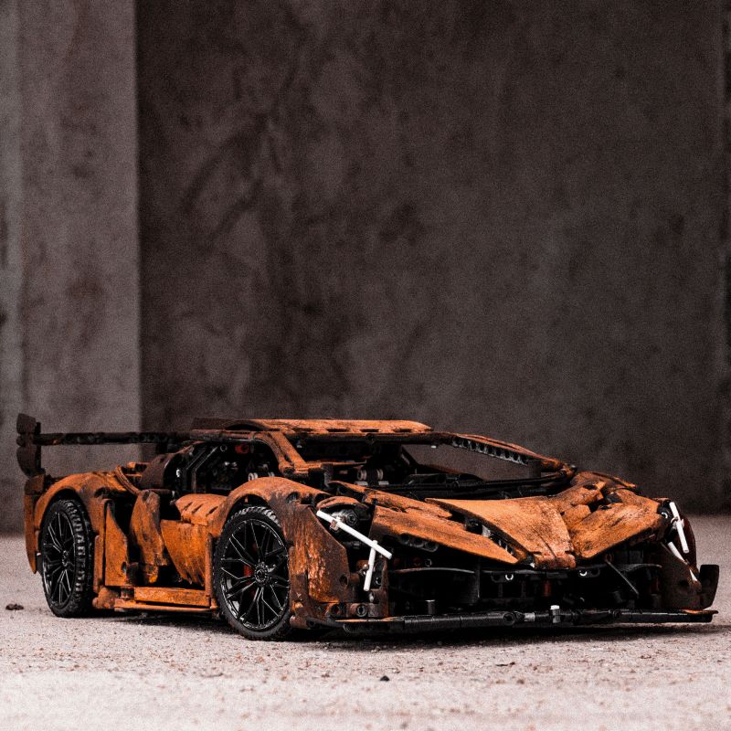 K BOX 10222 10222B 10522 ZAPE 10532 non  LAMBORGINI VENENO tỷ lệ 1:8 bộ đồ chơi xếp lắp ráp ghép mô hình LAMBORGHINI VENENO 3611 khối